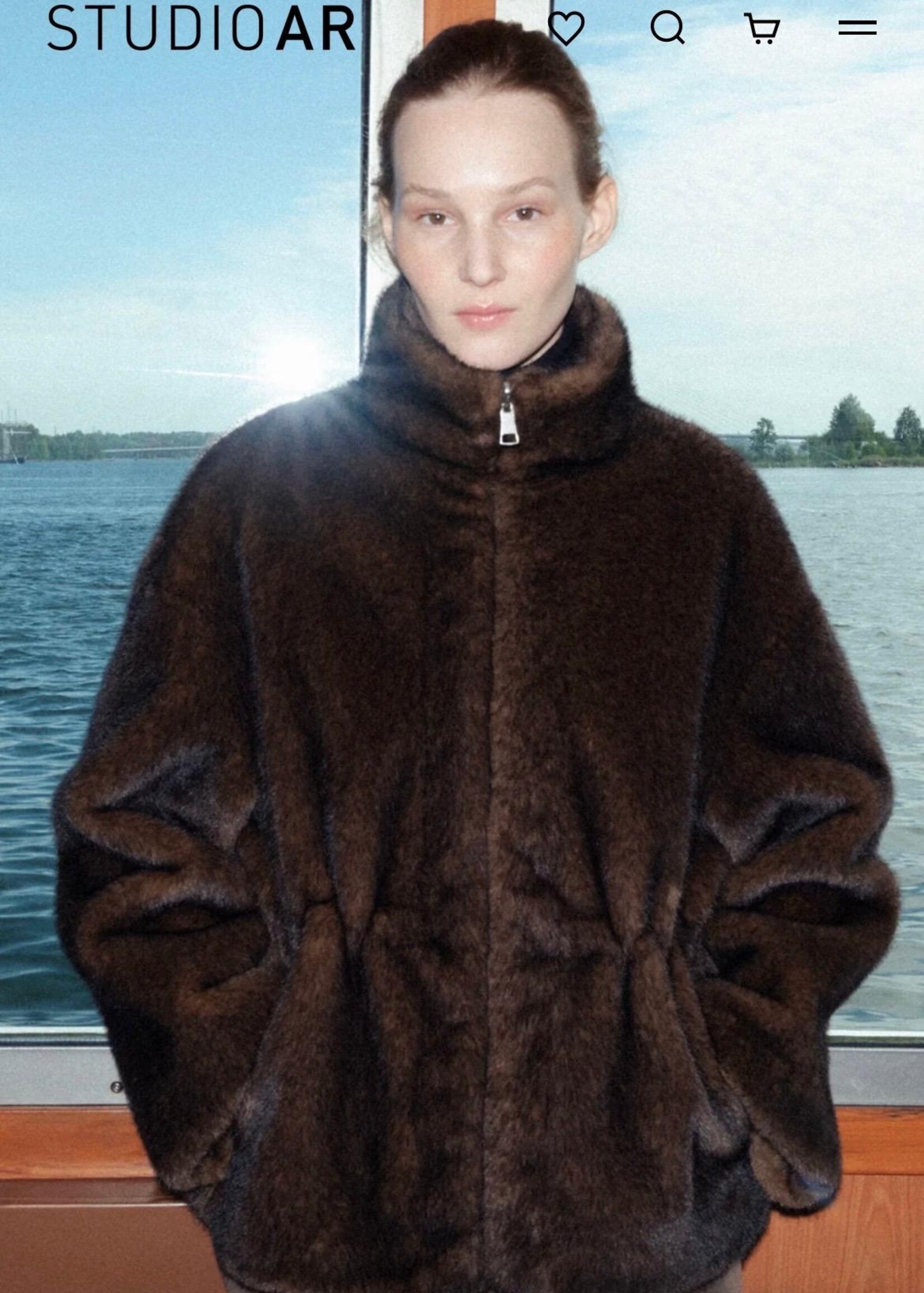 Studio AR Frankie faux mink