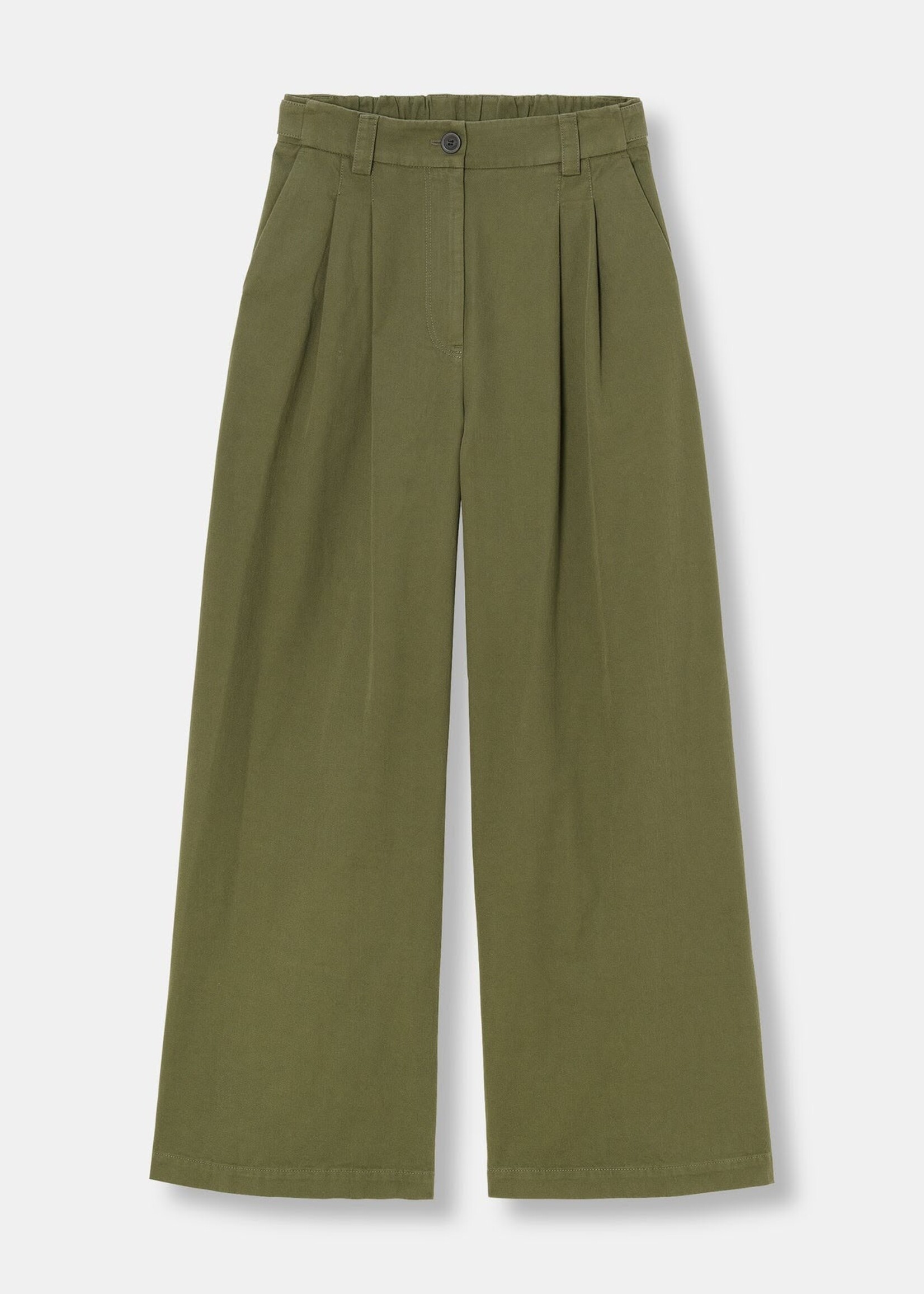 Zenggi Cot twill elastic barb pants