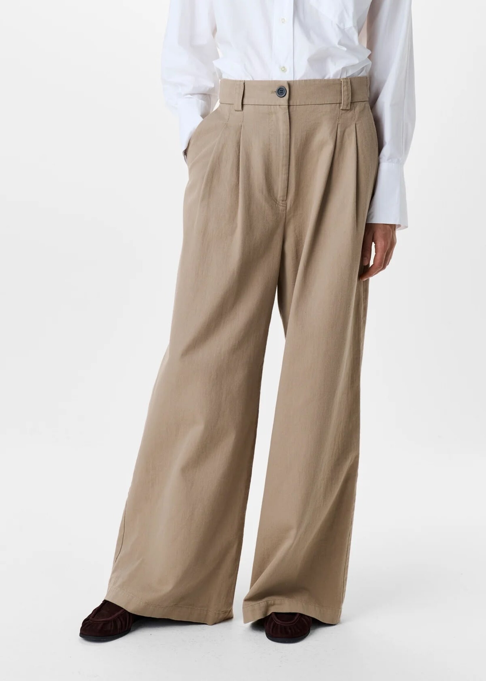 Zenggi Cot twill elastic barb pants