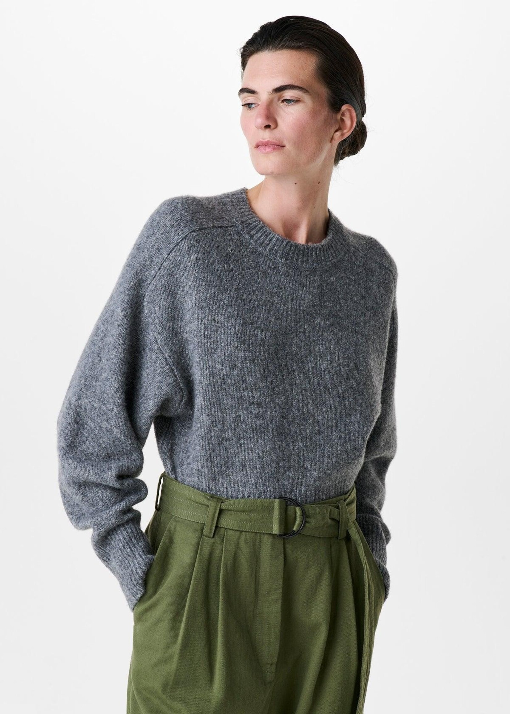 Zenggi Lamb silk round neck sweater Y03 1018 3006
