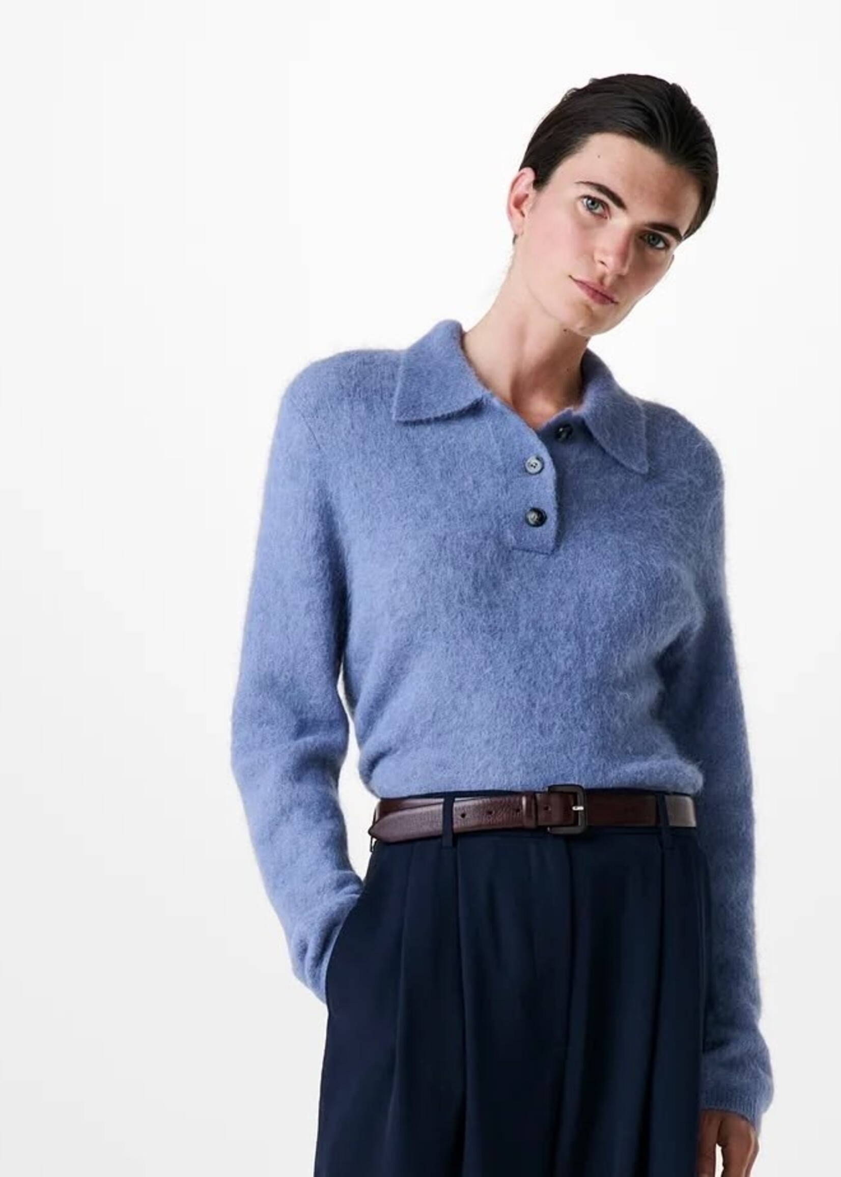 Zenggi Light weight alpaca polo