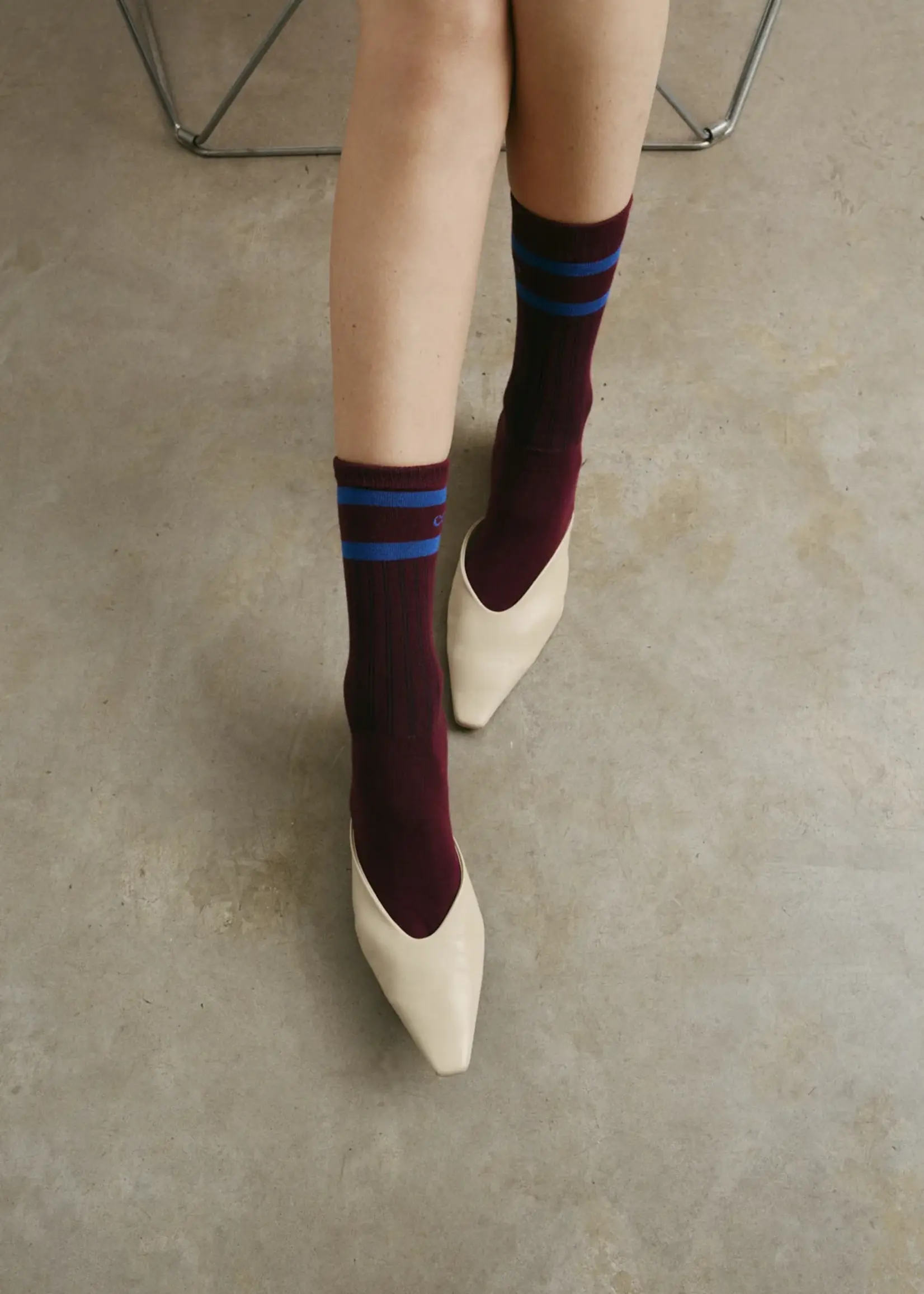 collectors club Ashton burgundy/blue