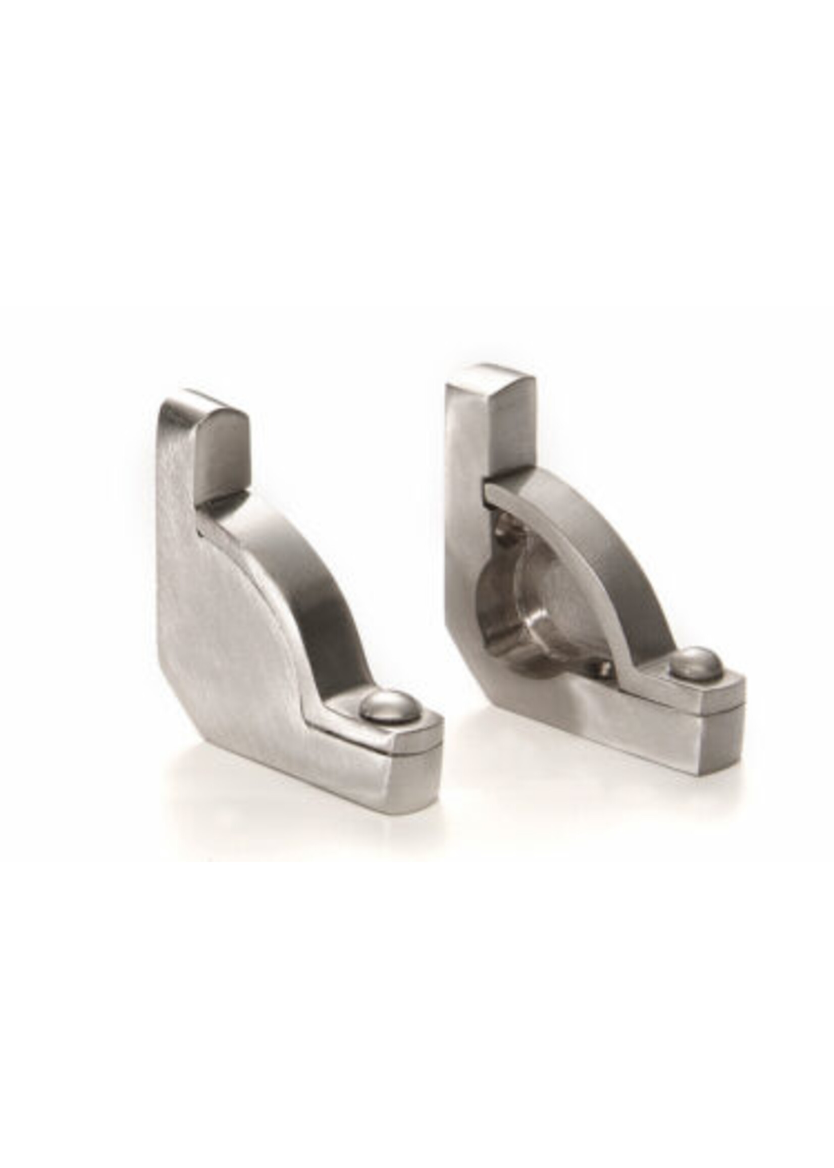 Klapoog Driehoek Nikkel Mat