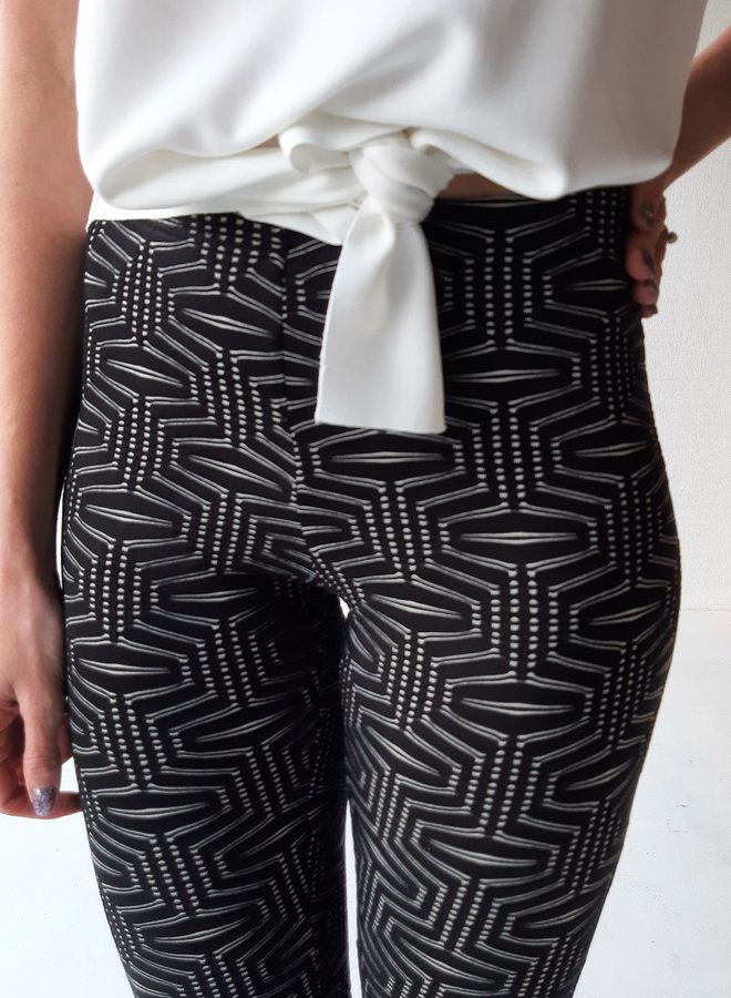 Legging viscose | black print