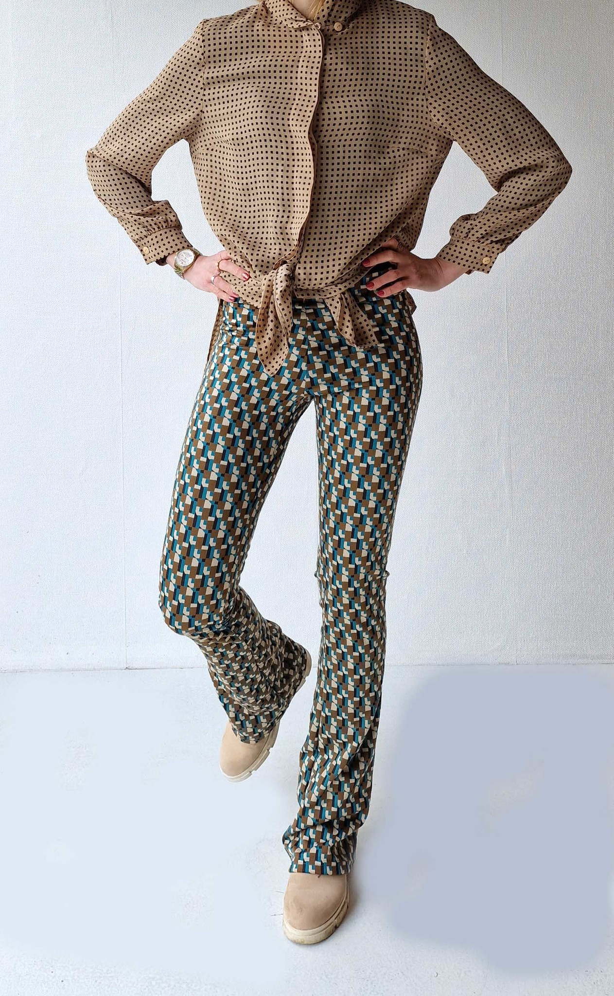 Graphic Print  Flared leggings tall - Madameliz X  --  sustainable, comfort & tall