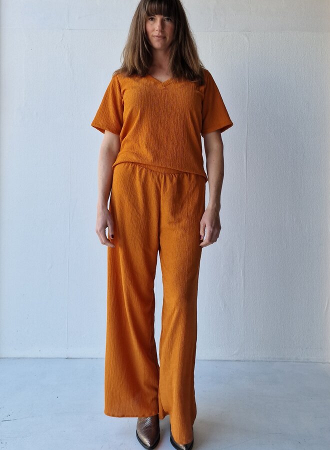 Loose fit broek | oranje