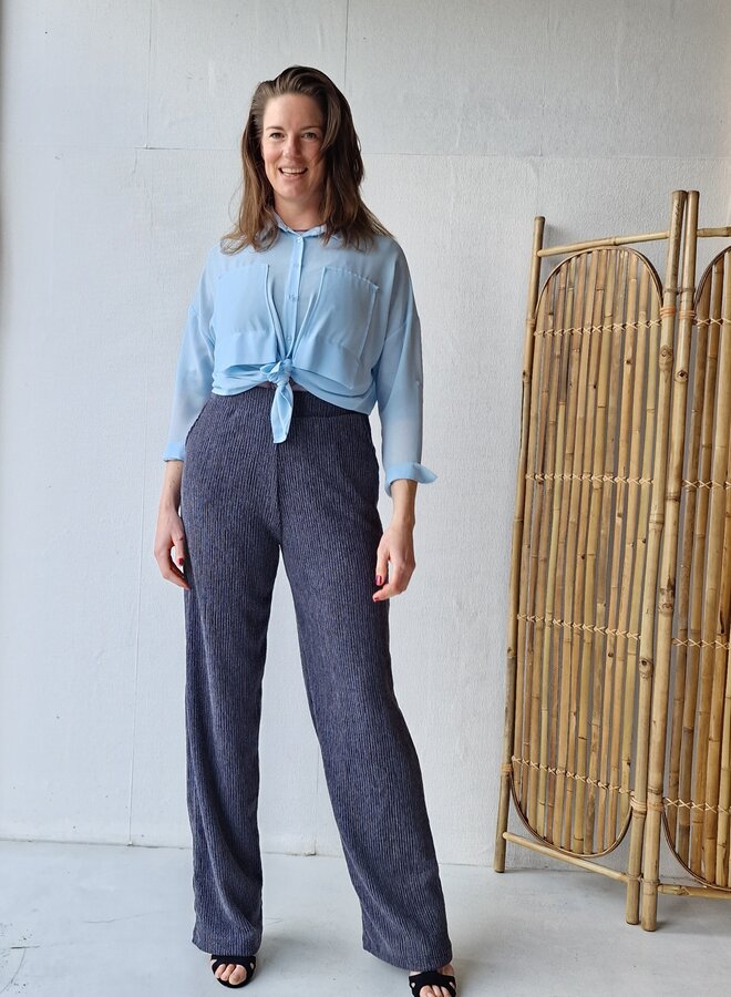 Wide leg - high rise | Tall | blue grey