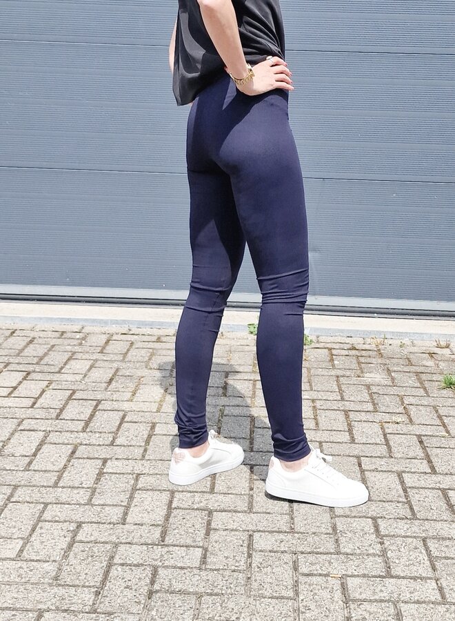 Lange Leggings | Sport / Freizeit | Marineblau | Hoch