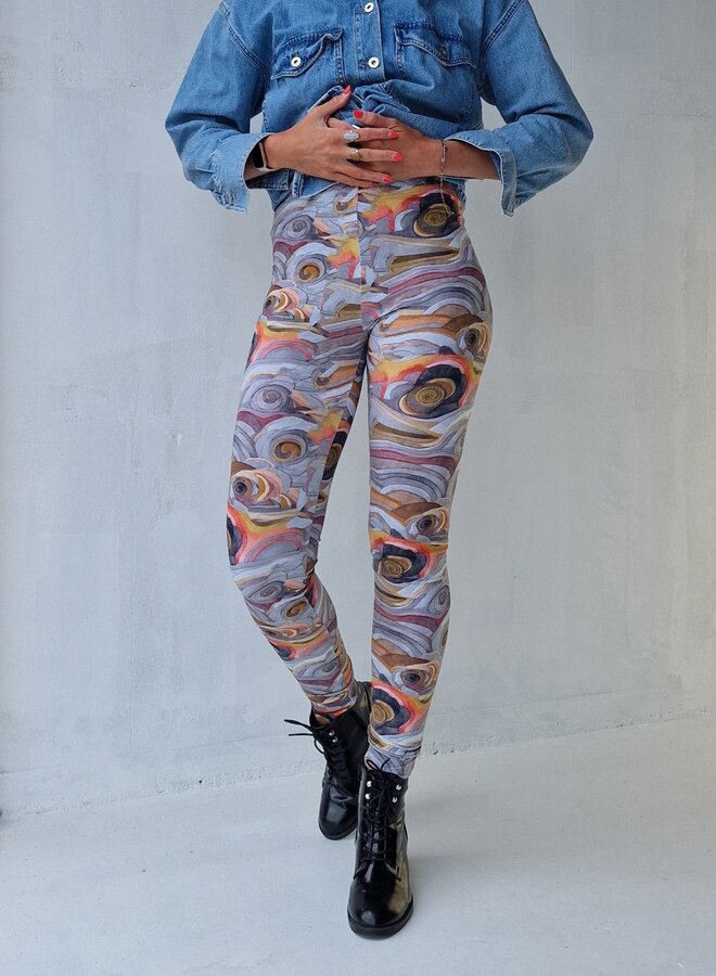 Extra lange legging grafisch | tall | lengtemaat 32, 34 en 36