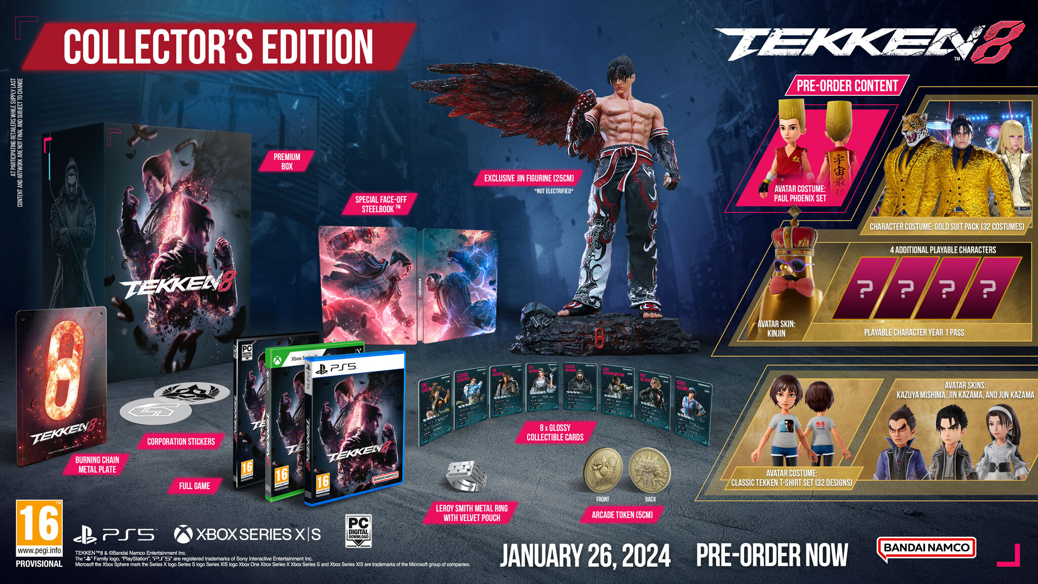PS5 Tekken 8 - Launch Edition + Pre-Order Bonus 