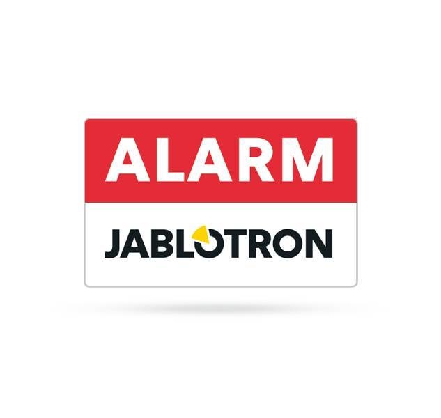 Jablotron Alarm Aufkleber 38 x 28mm