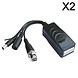 Video Balun für Video, Daten und Power over UTP eingestellt Video Balun für Video, Daten und Power over UTP eingestellt