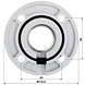 Hikvision DS 1663ZJ HALTER DOME PTZ Deckenhalterung 57mm Hikvision DS 1663ZJ HALTER DOME PTZ Deckenhalterung 57mm