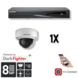 Hikvision Set 1x Dome 8MP + Rekorder & Verkabelung Hikvision Set 1x Dome 8MP + Rekorder & Verkabelung