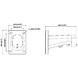 Dahua PFB305W Aluminium Wandhalterung für Mini Dome Dahua PFB305W Aluminium Wandhalterung für Mini Dome