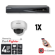 Hikvision Set 1x Dome 4MP + Rekorder & Verkabelung Hikvision Set 1x Dome 4MP + Rekorder & Verkabelung