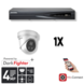 Hikvision Set 1x Turret 4MP + Rekorder & Verkabelung Hikvision Set 1x Turret 4MP + Rekorder & Verkabelung