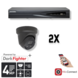 Hikvision Set 2x Turret 4MP + Rekorder & Verkabelung Hikvision Set 2x Turret 4MP + Rekorder & Verkabelung