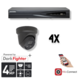 Hikvision Set 4x Turret 4MP + Rekorder & Verkabelung Hikvision Set 4x Turret 4MP + Rekorder & Verkabelung