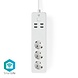 Nedis Wi-Fi Smart Socket | 3x Schuko Typ F | 4x USB | 16 A Nedis Wi-Fi Smart Socket | 3x Schuko Typ F | 4x USB | 16 A