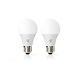 Nedis Intelligente Wi-Fi-LED-Lampen | Vollfarbig und warmweiß | E27 | 2er-Pack Nedis Intelligente Wi-Fi-LED-Lampen | Vollfarbig und warmweiß | E27 | 2er-Pack