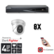 Hikvision Set 8x Turret 4MP + Rekorder & Verkabelung Hikvision Set 8x Turret 4MP + Rekorder & Verkabelung