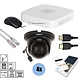 Dahua Schwarzes Kit 4x Turret 8 MP + Rekorder und Verkabelung Dahua Schwarzes Kit 4x Turret 8 MP + Rekorder und Verkabelung