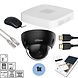 Dahua Schwarzes Kit 1x Dome 8MP + Rekorder und Verkabelung Dahua Schwarzes Kit 1x Dome 8MP + Rekorder und Verkabelung