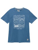 Van One Bulli Legends Men T-Shirt Blue White