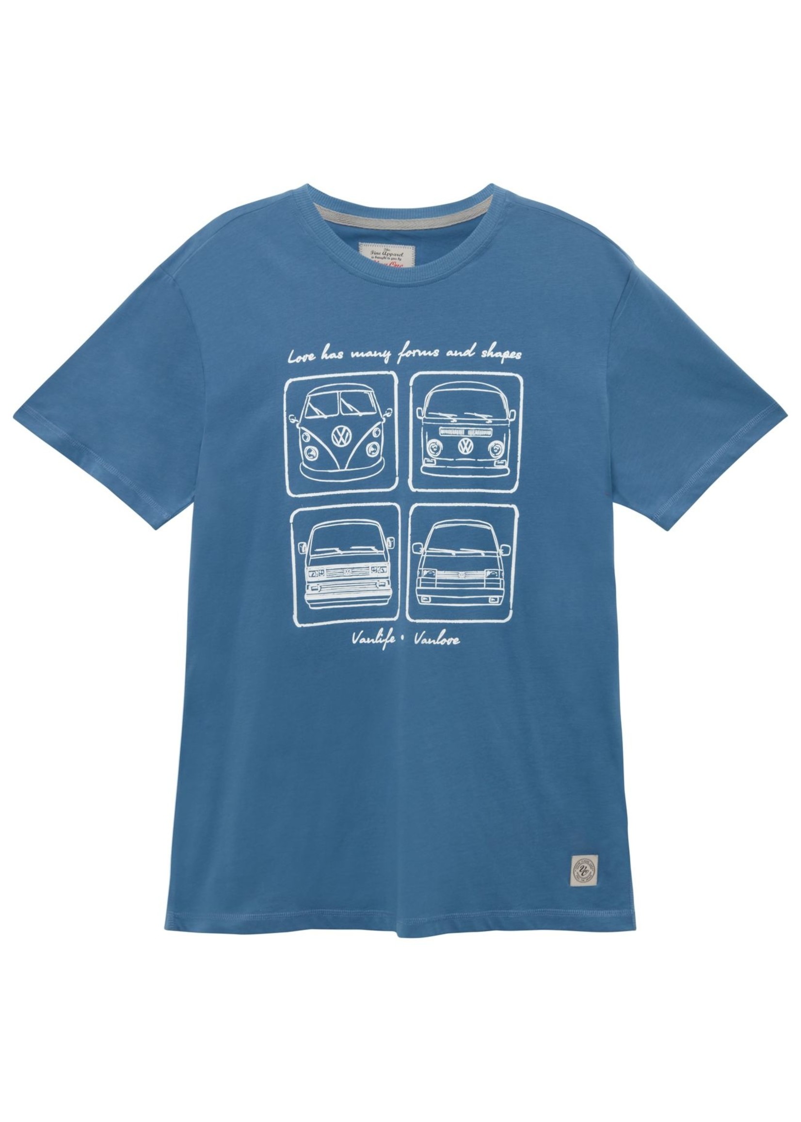 Van One Bulli Legends Men T-Shirt Blue White