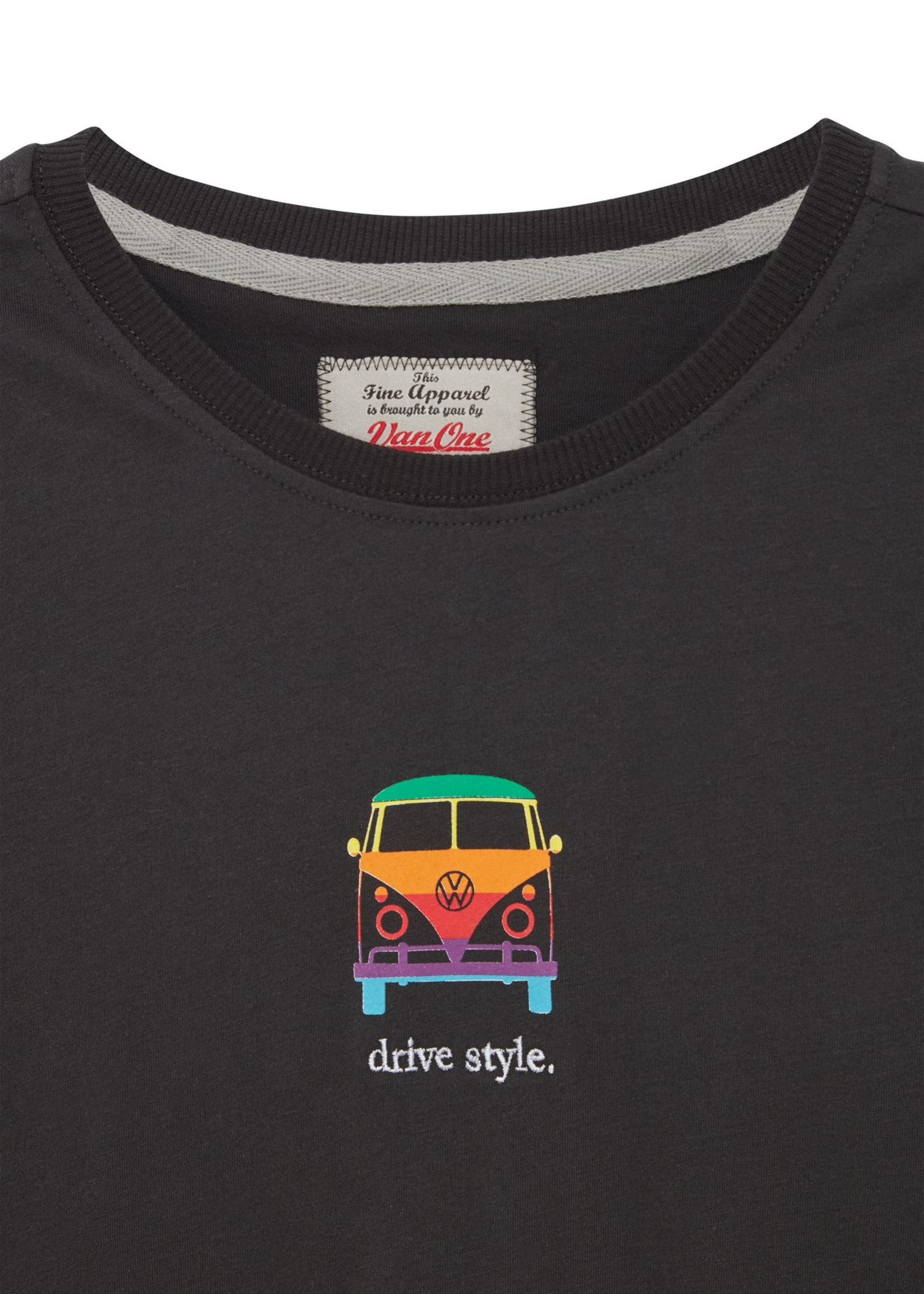 Van One Bulli Drivestyle Men T-Shirt Black White