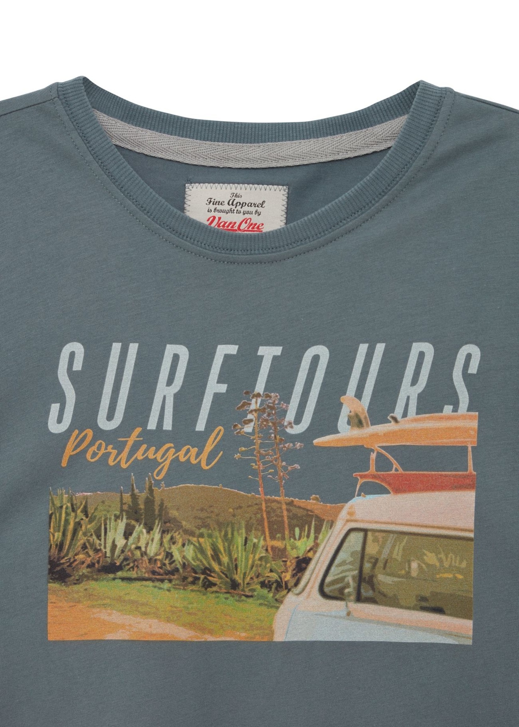 Van One Surftours Men T-Shirt Dust Multi