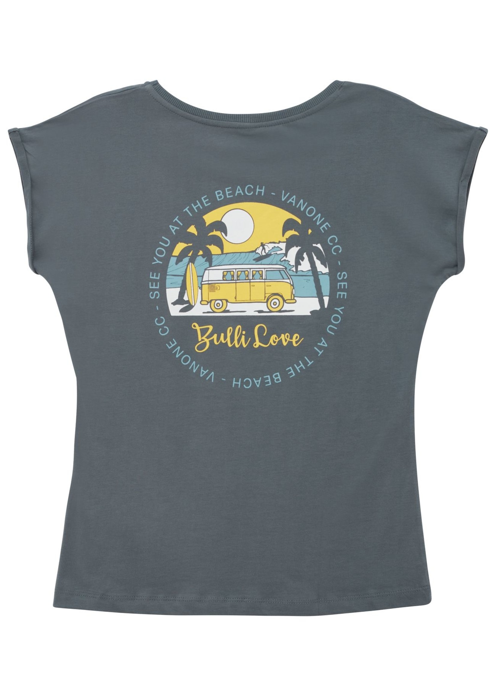 Van One Bulli Love Beach Women T-Shirt Dust Multi