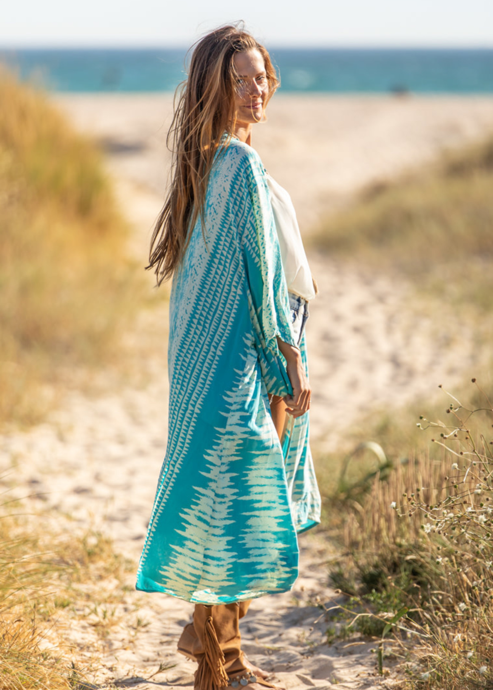 Tarifa Soul Kimono Zoe Turquoise