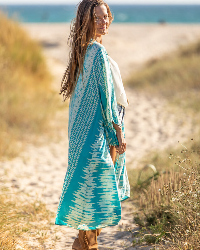 Tarifa Soul Kimono Zoe Turquoise