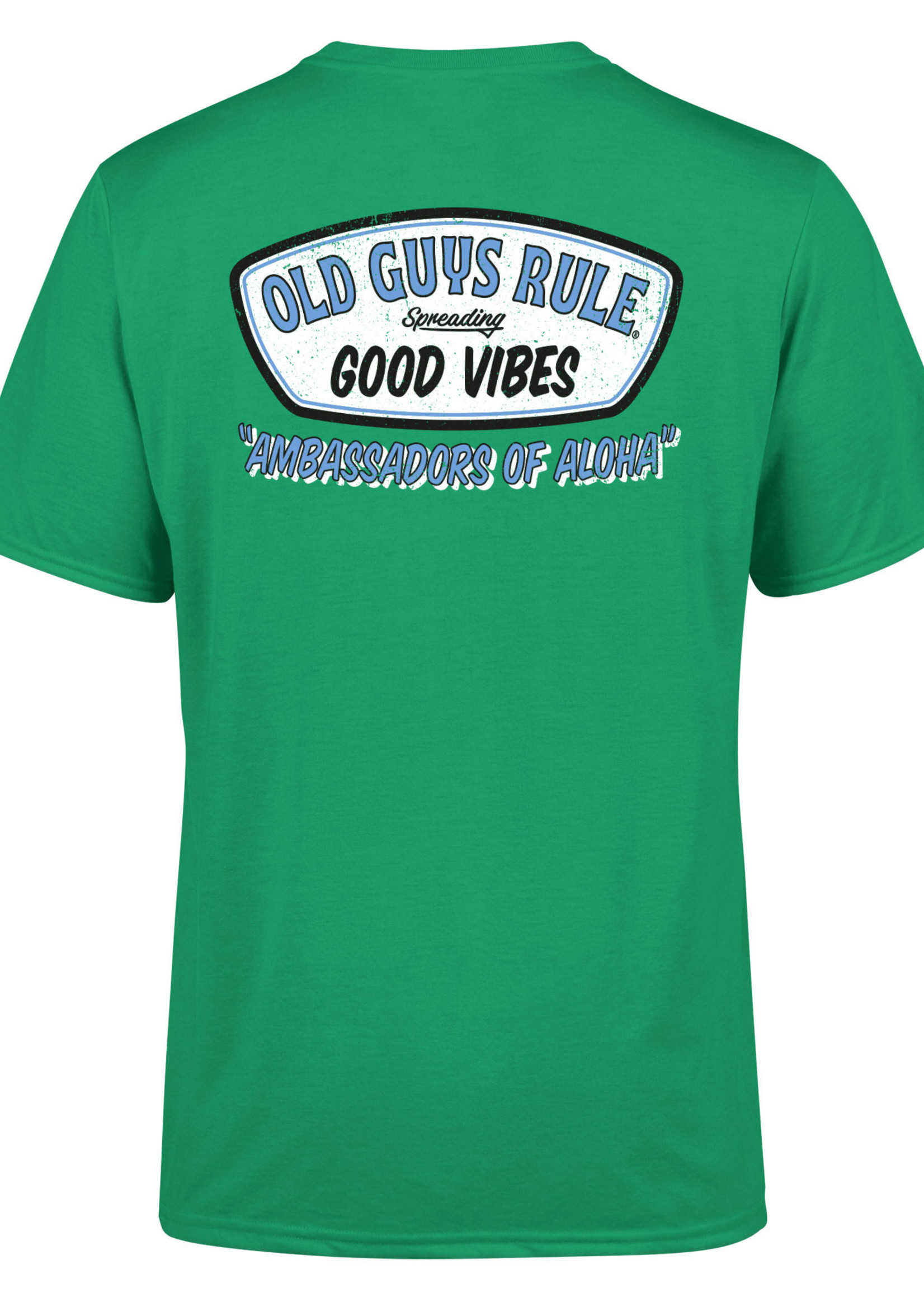 Old Guys Rule Ambassadors of Aloha T-Shirt Kelly Green