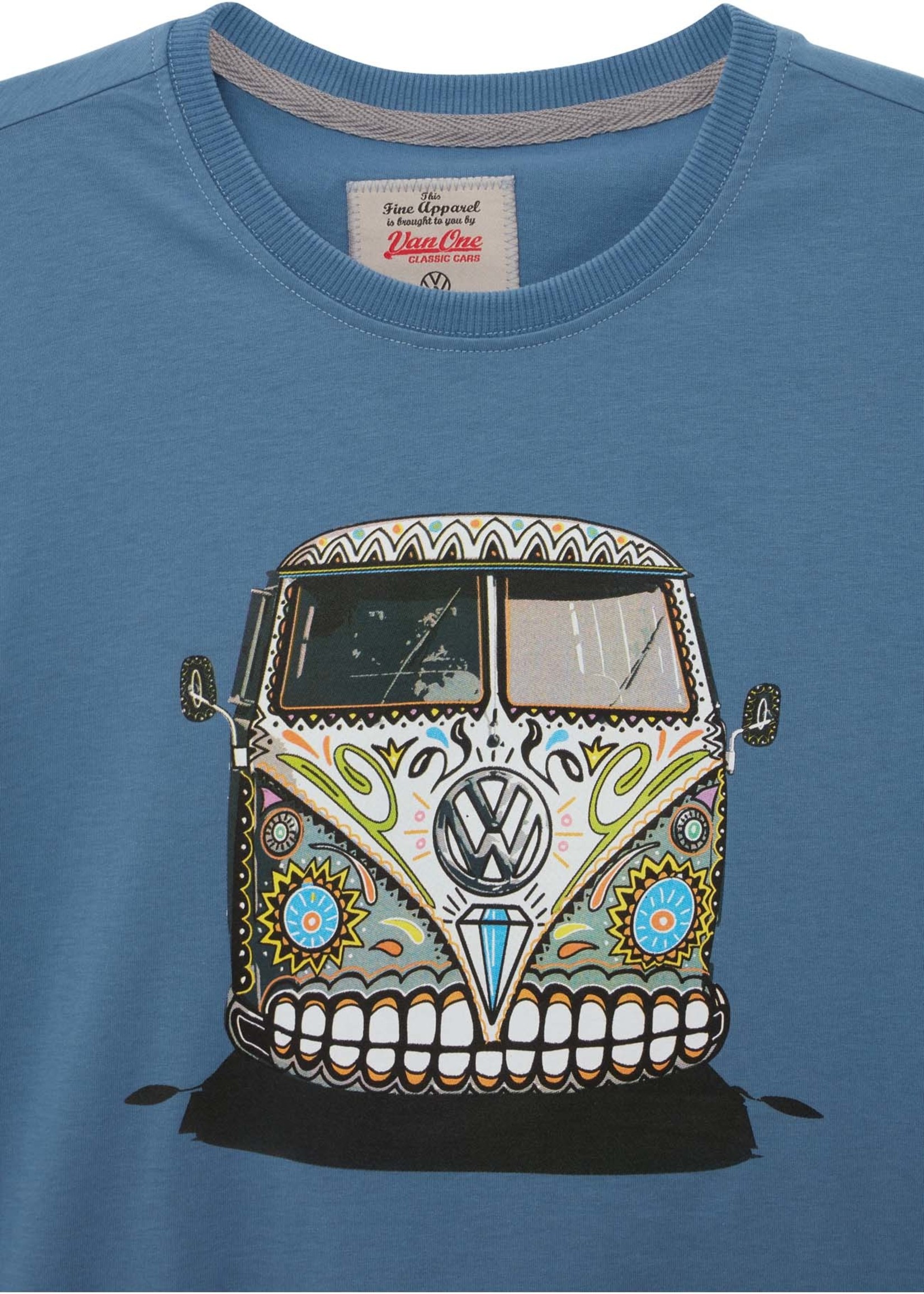 Van One BULLI DE LOS MUERTOS Men T-Shirt blue multi