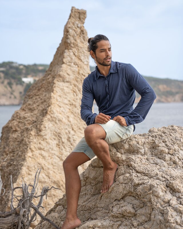 Isla Ibiza Bonita Shirt Blouse Jeans Blue