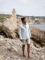 Isla Ibiza Bonita Shirt Blouse Light Blue