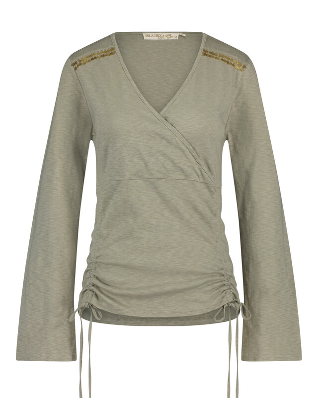 Isla Ibiza Bonita Wrap T-Shirt Coin Army