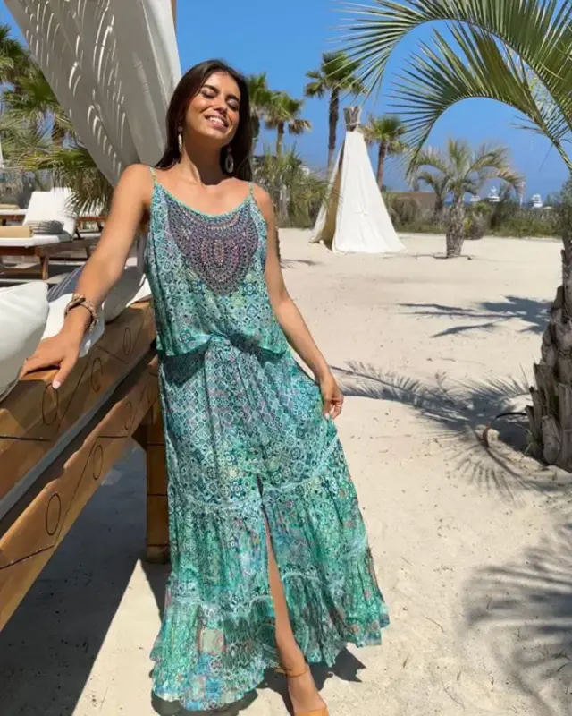 Valery Vain Romee Skirt Aquarius