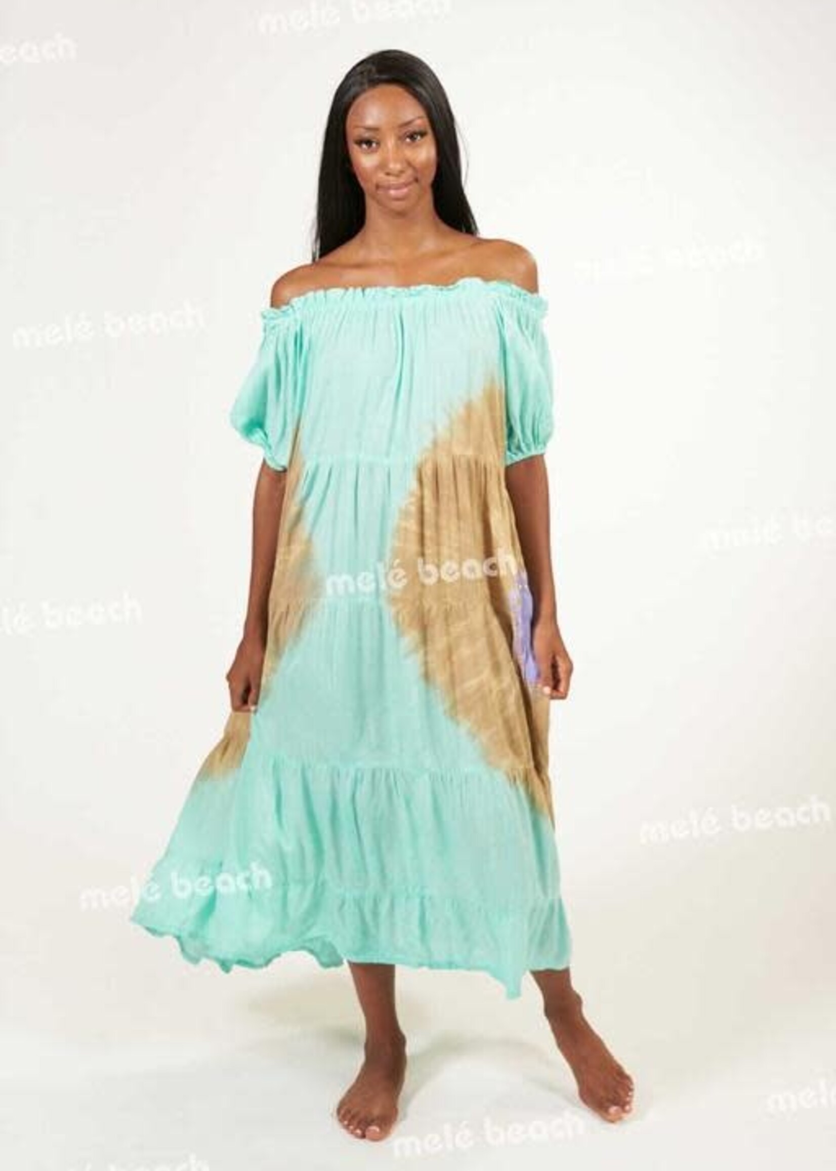 Melé Beach Long Dress Bondi Karma Aqua