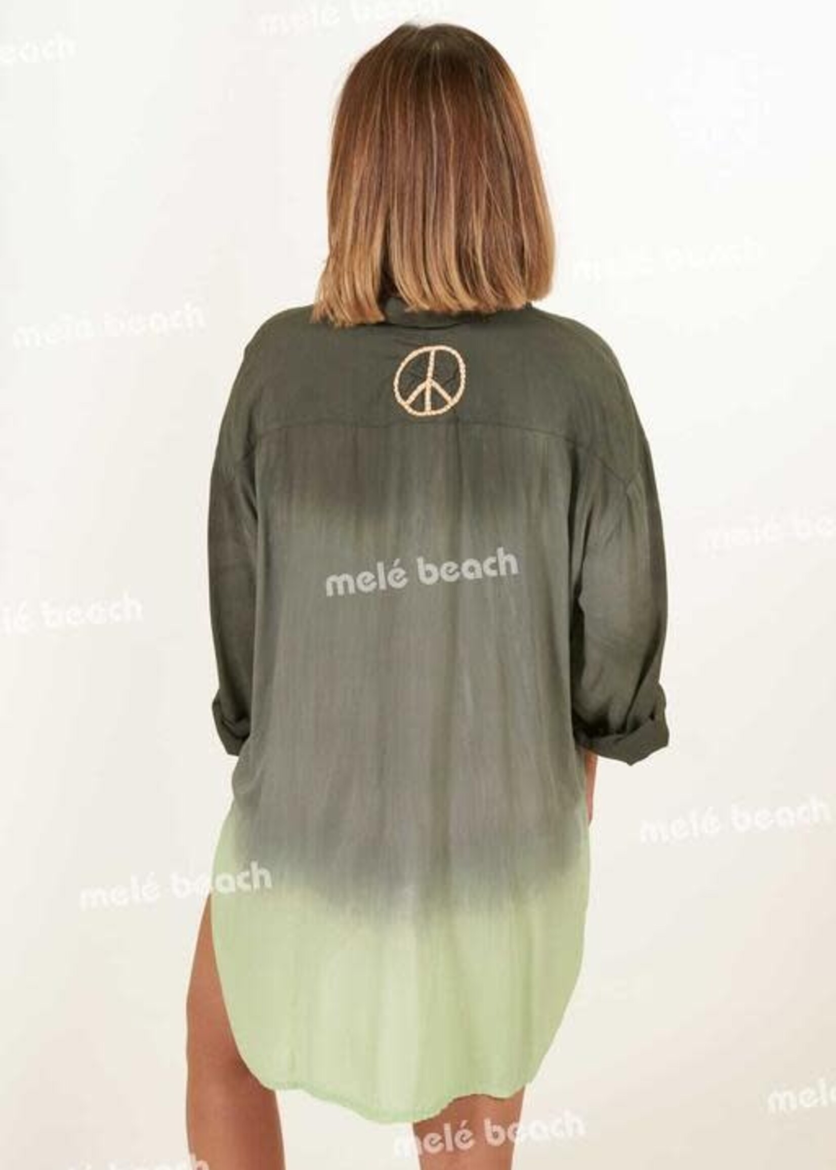 Melé Beach Blouse Hidden Xodo Lime