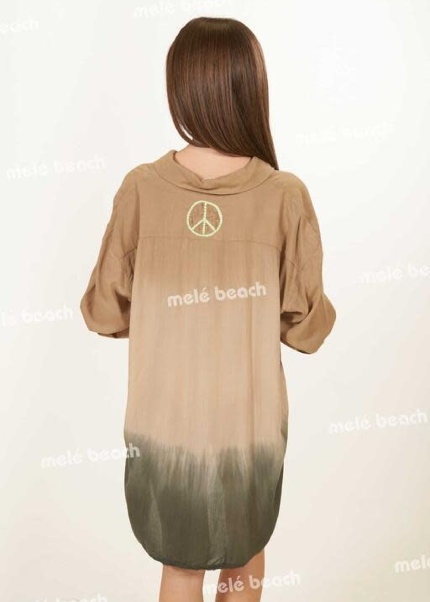 Melé Beach Blouse Hidden Xodo Army