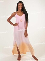 Melé Beach Long Dress Milos  Xodo Pink