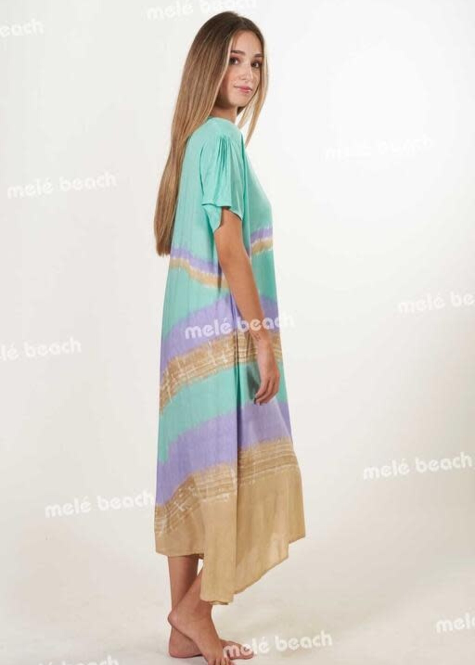Melé Beach Long Dress Marusi Virago Aqua