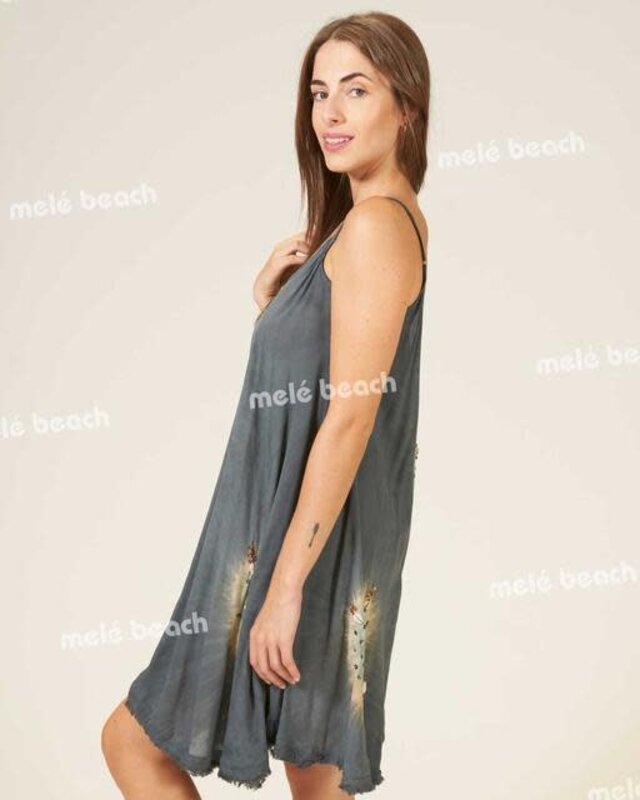 Melé Beach Korte Jurk Tebo Wabi Grey