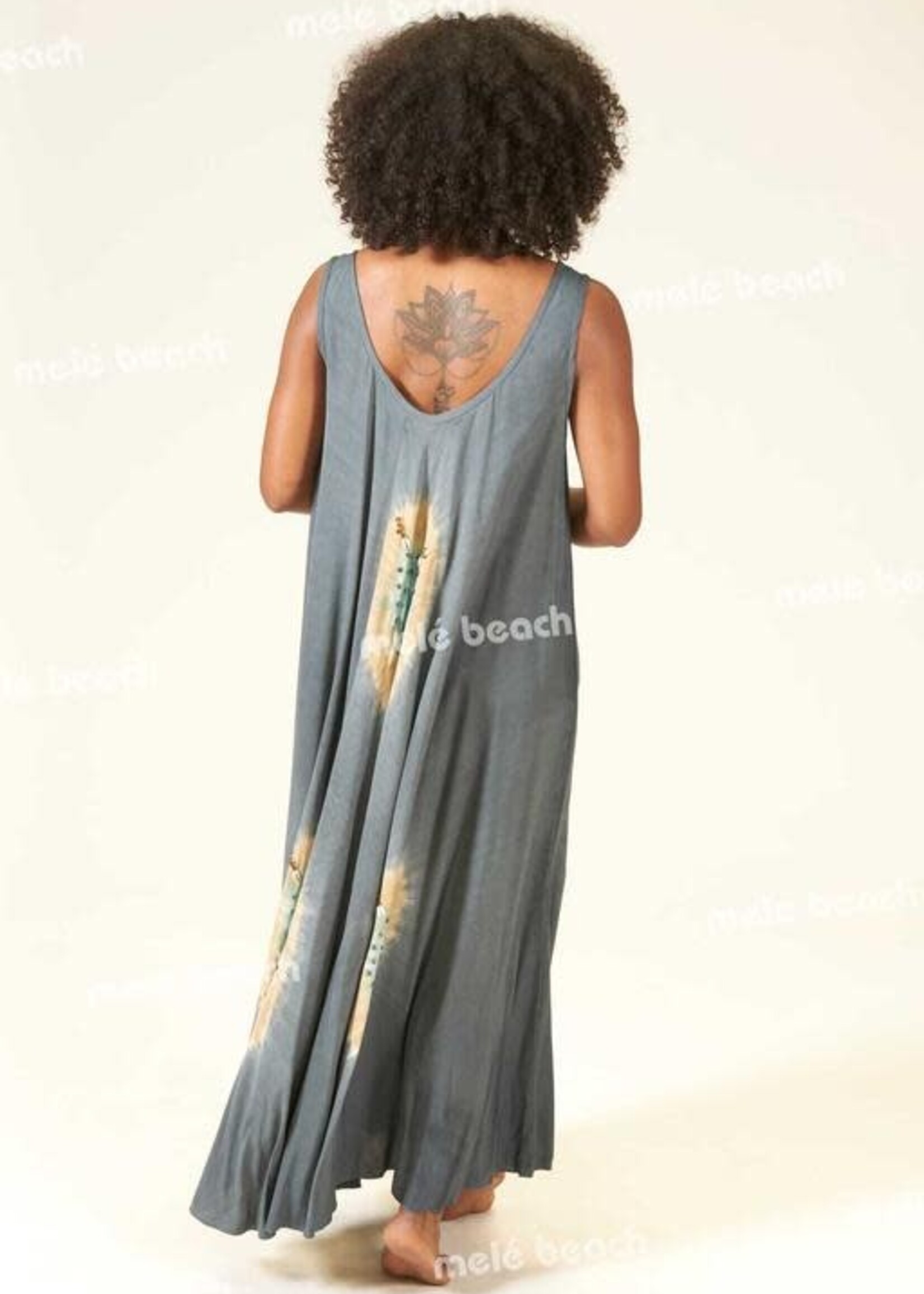 Melé Beach Long Dress Lira Wabi-Grey