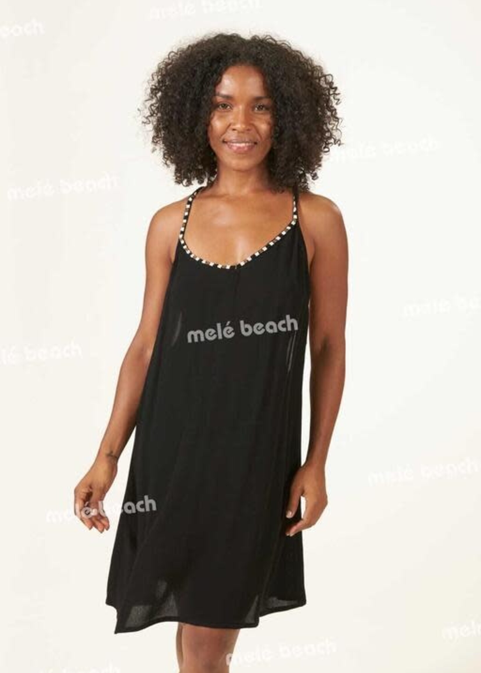 Melé Beach Short Dress Anse Black