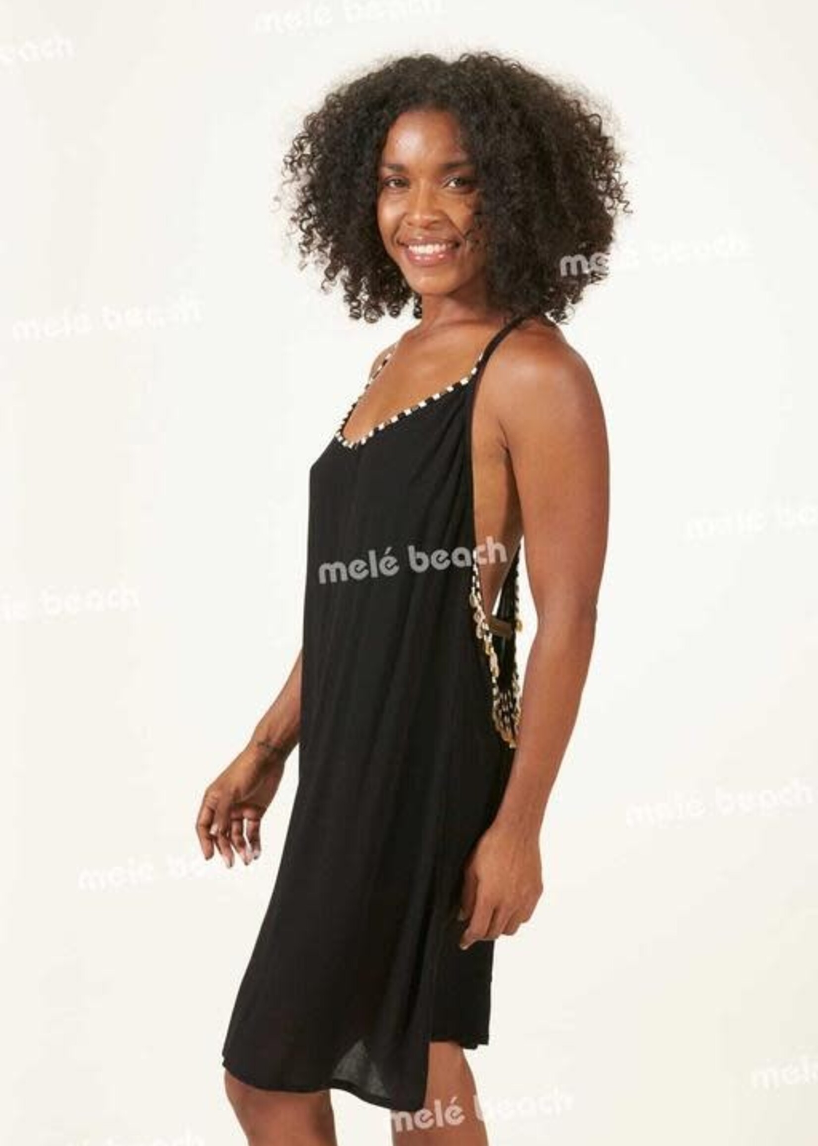 Melé Beach Short Dress Anse Black